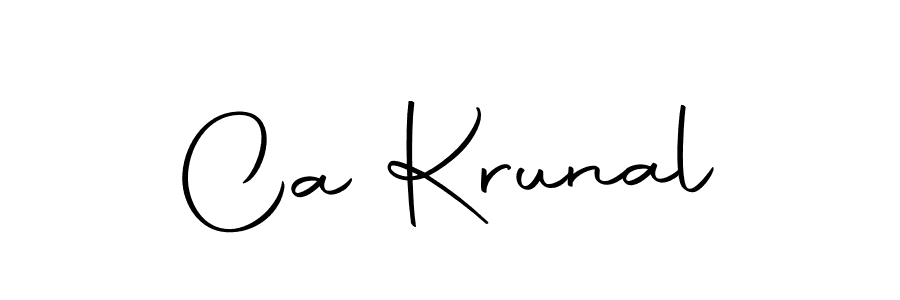 It looks lik you need a new signature style for name Ca Krunal. Design unique handwritten (Autography-DOLnW) signature with our free signature maker in just a few clicks. Ca Krunal signature style 10 images and pictures png