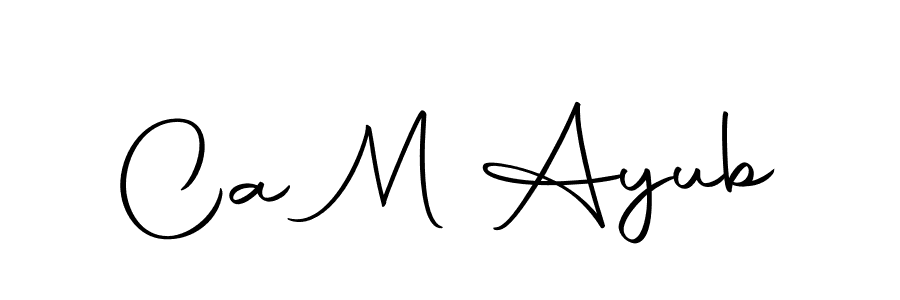 How to make Ca M Ayub name signature. Use Autography-DOLnW style for creating short signs online. This is the latest handwritten sign. Ca M Ayub signature style 10 images and pictures png