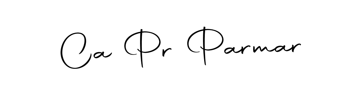 Design your own signature with our free online signature maker. With this signature software, you can create a handwritten (Autography-DOLnW) signature for name Ca Pr Parmar. Ca Pr Parmar signature style 10 images and pictures png