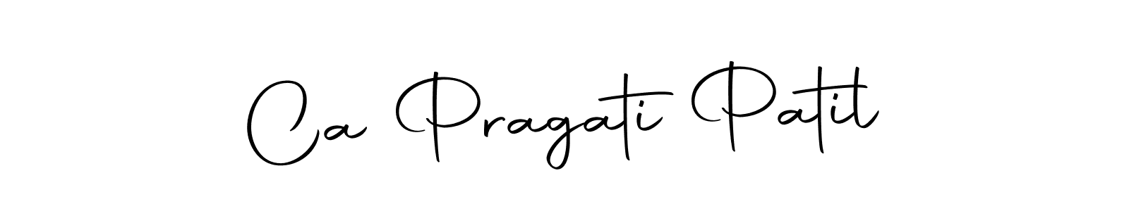 Make a short Ca Pragati Patil signature style. Manage your documents anywhere anytime using Autography-DOLnW. Create and add eSignatures, submit forms, share and send files easily. Ca Pragati Patil signature style 10 images and pictures png