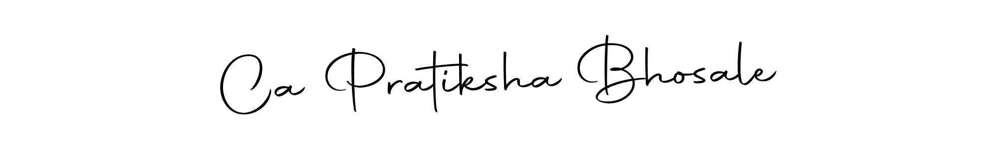 Make a beautiful signature design for name Ca Pratiksha Bhosale. Use this online signature maker to create a handwritten signature for free. Ca Pratiksha Bhosale signature style 10 images and pictures png