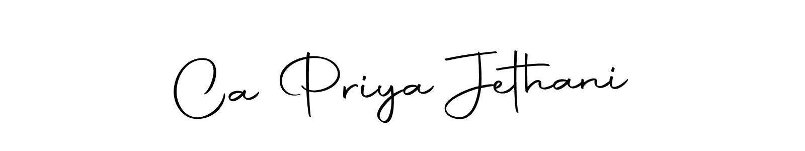 Make a beautiful signature design for name Ca Priya Jethani. Use this online signature maker to create a handwritten signature for free. Ca Priya Jethani signature style 10 images and pictures png