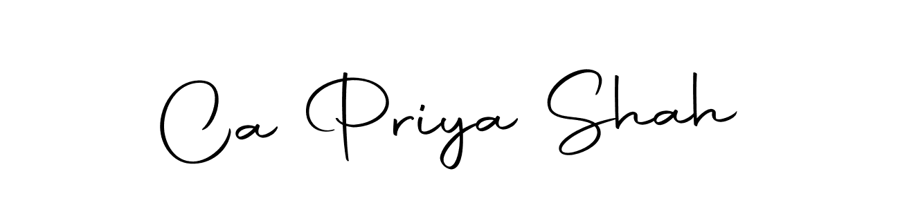 Make a beautiful signature design for name Ca Priya Shah. Use this online signature maker to create a handwritten signature for free. Ca Priya Shah signature style 10 images and pictures png