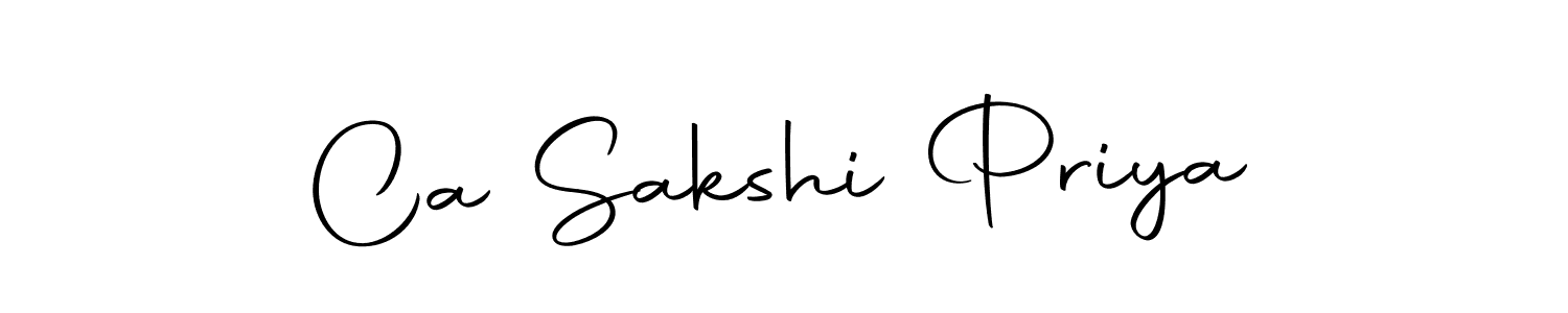 The best way (Autography-DOLnW) to make a short signature is to pick only two or three words in your name. The name Ca Sakshi Priya include a total of six letters. For converting this name. Ca Sakshi Priya signature style 10 images and pictures png