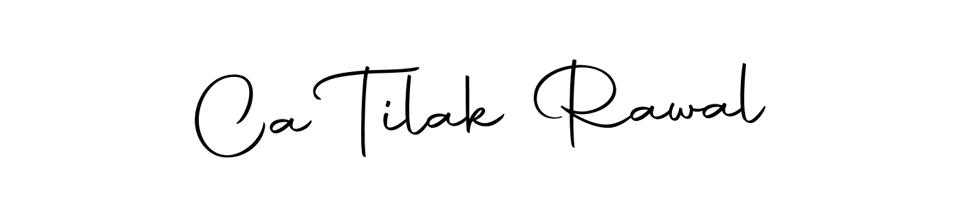 It looks lik you need a new signature style for name Ca Tilak Rawal. Design unique handwritten (Autography-DOLnW) signature with our free signature maker in just a few clicks. Ca Tilak Rawal signature style 10 images and pictures png