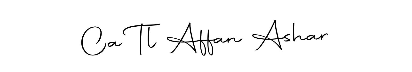 This is the best signature style for the Ca Tl Affan Ashar name. Also you like these signature font (Autography-DOLnW). Mix name signature. Ca Tl Affan Ashar signature style 10 images and pictures png