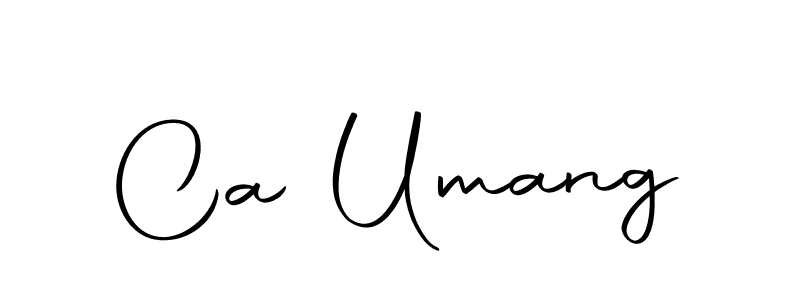 Use a signature maker to create a handwritten signature online. With this signature software, you can design (Autography-DOLnW) your own signature for name Ca Umang. Ca Umang signature style 10 images and pictures png