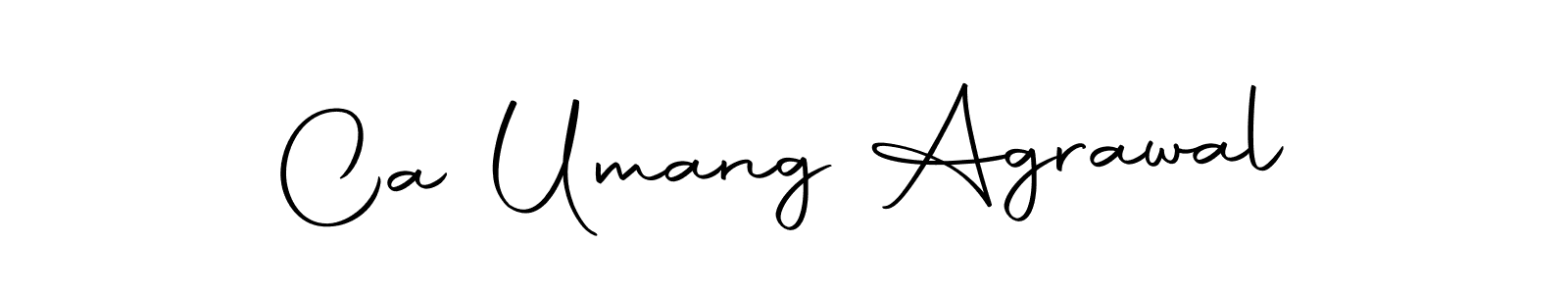 Make a short Ca Umang Agrawal signature style. Manage your documents anywhere anytime using Autography-DOLnW. Create and add eSignatures, submit forms, share and send files easily. Ca Umang Agrawal signature style 10 images and pictures png