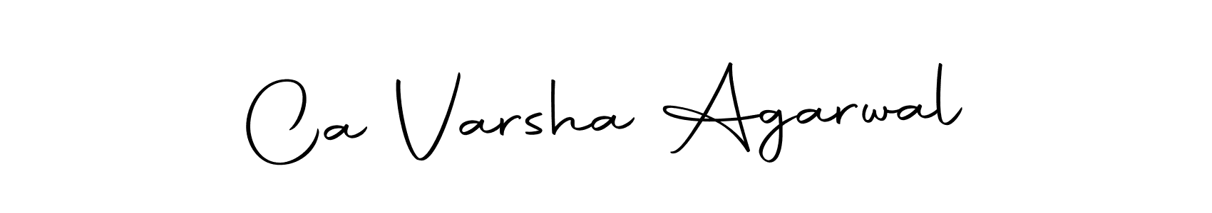 Make a beautiful signature design for name Ca Varsha Agarwal. With this signature (Autography-DOLnW) style, you can create a handwritten signature for free. Ca Varsha Agarwal signature style 10 images and pictures png