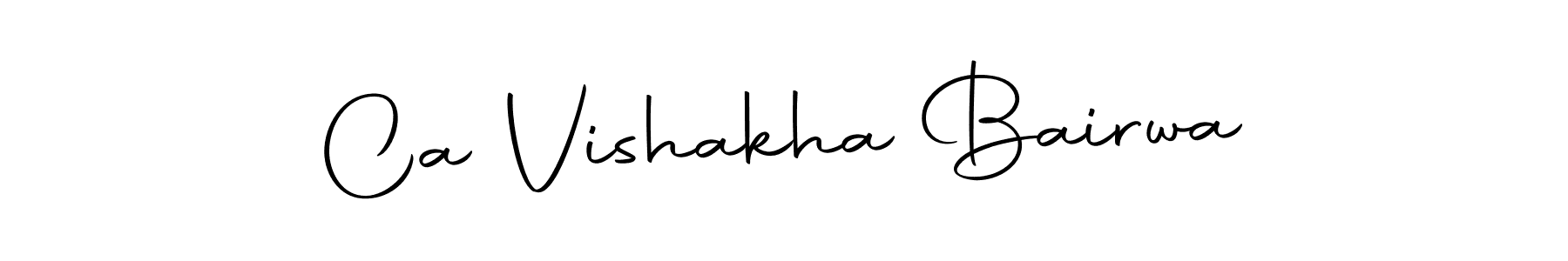 How to make Ca Vishakha Bairwa signature? Autography-DOLnW is a professional autograph style. Create handwritten signature for Ca Vishakha Bairwa name. Ca Vishakha Bairwa signature style 10 images and pictures png