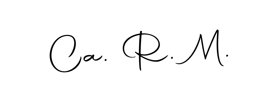 You should practise on your own different ways (Autography-DOLnW) to write your name (Ca. R. M.) in signature. don't let someone else do it for you. Ca. R. M. signature style 10 images and pictures png