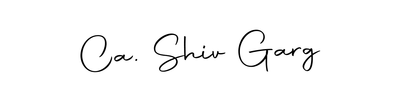 Make a beautiful signature design for name Ca. Shiv Garg. With this signature (Autography-DOLnW) style, you can create a handwritten signature for free. Ca. Shiv Garg signature style 10 images and pictures png