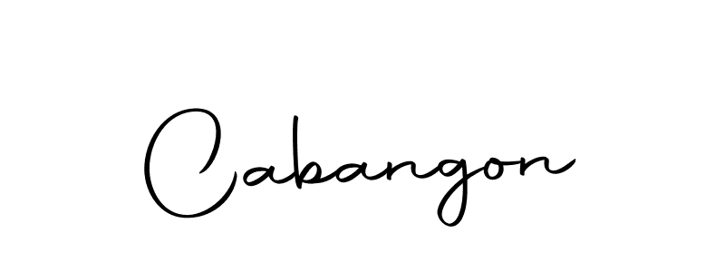 Create a beautiful signature design for name Cabangon. With this signature (Autography-DOLnW) fonts, you can make a handwritten signature for free. Cabangon signature style 10 images and pictures png