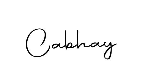 You should practise on your own different ways (Autography-DOLnW) to write your name (Cabhay) in signature. don't let someone else do it for you. Cabhay signature style 10 images and pictures png
