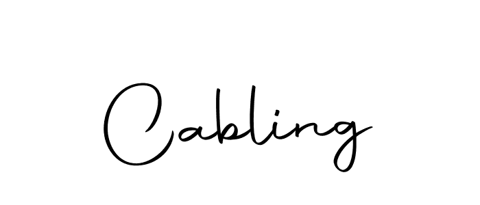 Create a beautiful signature design for name Cabling. With this signature (Autography-DOLnW) fonts, you can make a handwritten signature for free. Cabling signature style 10 images and pictures png