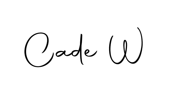 Here are the top 10 professional signature styles for the name Cade W. These are the best autograph styles you can use for your name. Cade W signature style 10 images and pictures png