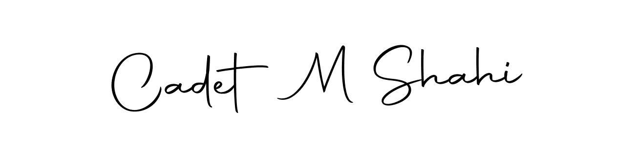 How to make Cadet M Shahi name signature. Use Autography-DOLnW style for creating short signs online. This is the latest handwritten sign. Cadet M Shahi signature style 10 images and pictures png