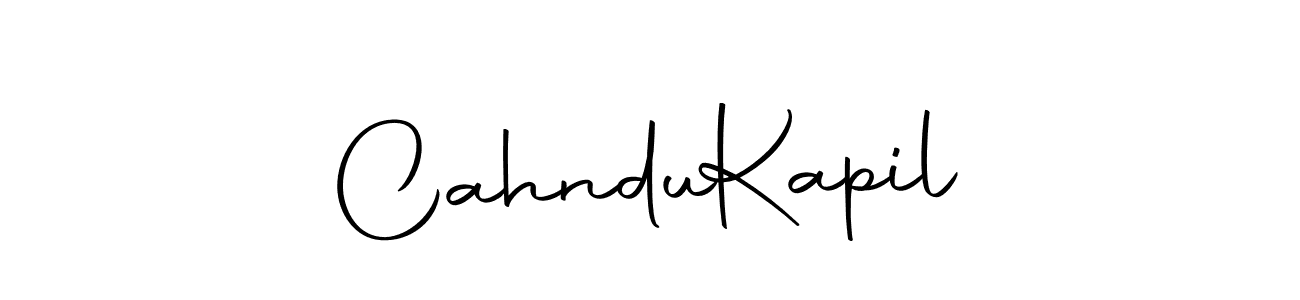 The best way (Autography-DOLnW) to make a short signature is to pick only two or three words in your name. The name Cahndu  Kapil include a total of six letters. For converting this name. Cahndu  Kapil signature style 10 images and pictures png