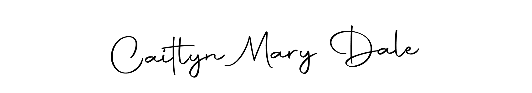 How to make Caitlyn Mary Dale name signature. Use Autography-DOLnW style for creating short signs online. This is the latest handwritten sign. Caitlyn Mary Dale signature style 10 images and pictures png