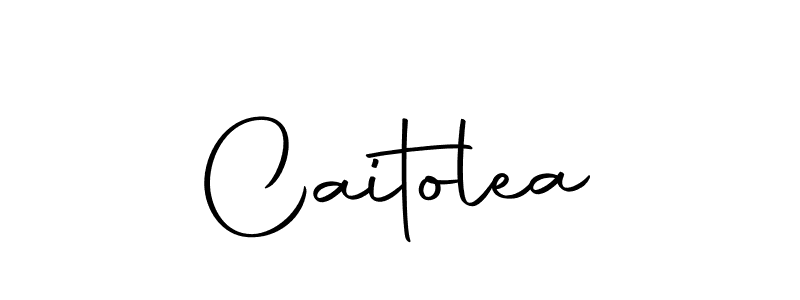 Design your own signature with our free online signature maker. With this signature software, you can create a handwritten (Autography-DOLnW) signature for name Caitolea. Caitolea signature style 10 images and pictures png