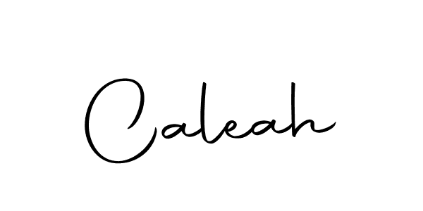 Design your own signature with our free online signature maker. With this signature software, you can create a handwritten (Autography-DOLnW) signature for name Caleah. Caleah signature style 10 images and pictures png