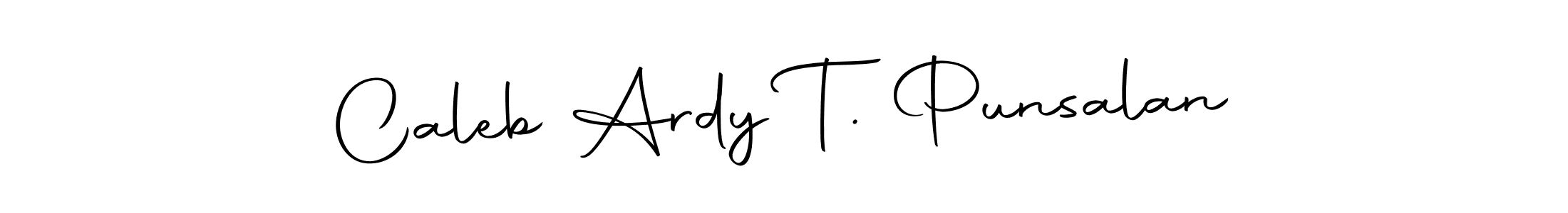 Design your own signature with our free online signature maker. With this signature software, you can create a handwritten (Autography-DOLnW) signature for name Caleb Ardy T. Punsalan. Caleb Ardy T. Punsalan signature style 10 images and pictures png