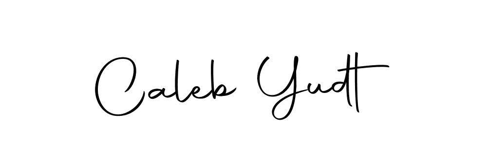 Caleb Yudt stylish signature style. Best Handwritten Sign (Autography-DOLnW) for my name. Handwritten Signature Collection Ideas for my name Caleb Yudt. Caleb Yudt signature style 10 images and pictures png