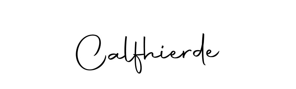 How to make Calfhierde signature? Autography-DOLnW is a professional autograph style. Create handwritten signature for Calfhierde name. Calfhierde signature style 10 images and pictures png