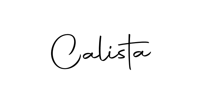 Create a beautiful signature design for name Calista. With this signature (Autography-DOLnW) fonts, you can make a handwritten signature for free. Calista signature style 10 images and pictures png