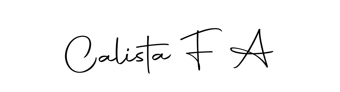 Also You can easily find your signature by using the search form. We will create Calista F A name handwritten signature images for you free of cost using Autography-DOLnW sign style. Calista F A signature style 10 images and pictures png