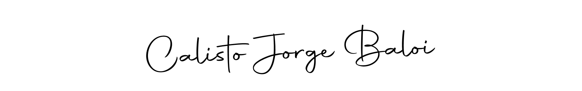 How to make Calisto Jorge Baloi name signature. Use Autography-DOLnW style for creating short signs online. This is the latest handwritten sign. Calisto Jorge Baloi signature style 10 images and pictures png