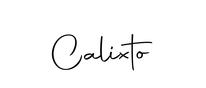 Design your own signature with our free online signature maker. With this signature software, you can create a handwritten (Autography-DOLnW) signature for name Calixto. Calixto signature style 10 images and pictures png