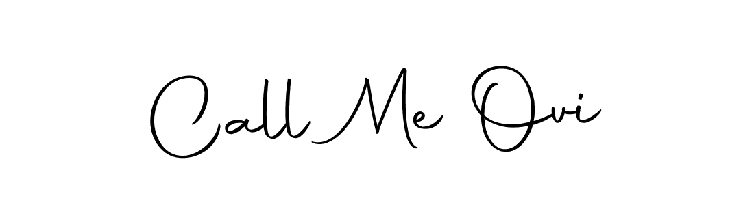 Use a signature maker to create a handwritten signature online. With this signature software, you can design (Autography-DOLnW) your own signature for name Call Me Ovi. Call Me Ovi signature style 10 images and pictures png