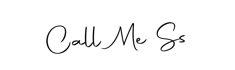 Design your own signature with our free online signature maker. With this signature software, you can create a handwritten (Autography-DOLnW) signature for name Call Me Ss. Call Me Ss signature style 10 images and pictures png