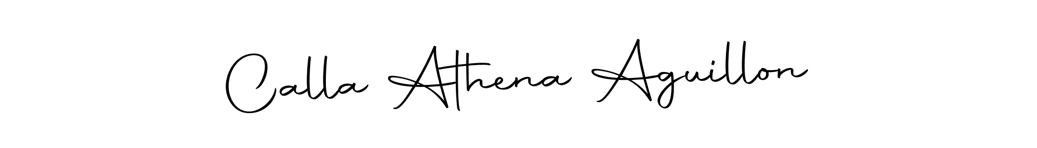 Create a beautiful signature design for name Calla Athena Aguillon. With this signature (Autography-DOLnW) fonts, you can make a handwritten signature for free. Calla Athena Aguillon signature style 10 images and pictures png