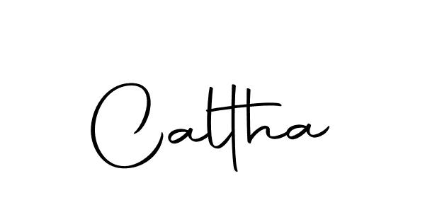 Design your own signature with our free online signature maker. With this signature software, you can create a handwritten (Autography-DOLnW) signature for name Caltha. Caltha signature style 10 images and pictures png