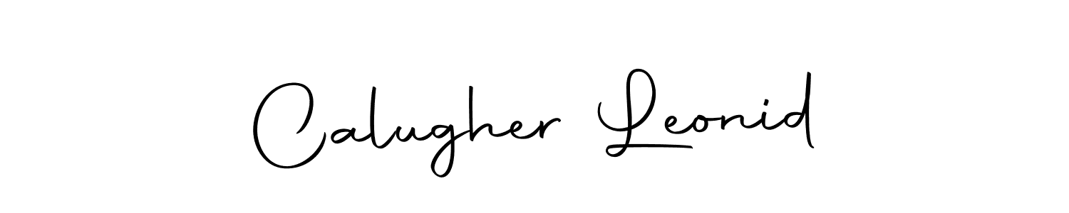 Create a beautiful signature design for name Calugher Leonid. With this signature (Autography-DOLnW) fonts, you can make a handwritten signature for free. Calugher Leonid signature style 10 images and pictures png