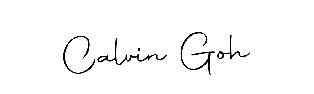 Design your own signature with our free online signature maker. With this signature software, you can create a handwritten (Autography-DOLnW) signature for name Calvin Goh. Calvin Goh signature style 10 images and pictures png