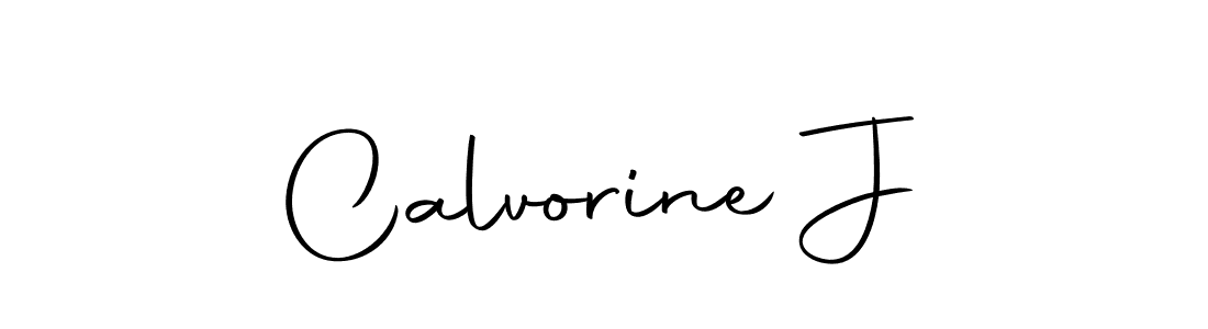 if you are searching for the best signature style for your name Calvorine J. so please give up your signature search. here we have designed multiple signature styles  using Autography-DOLnW. Calvorine J signature style 10 images and pictures png