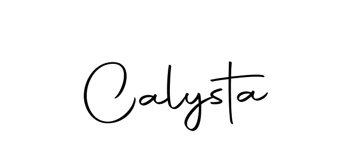 How to make Calysta signature? Autography-DOLnW is a professional autograph style. Create handwritten signature for Calysta name. Calysta signature style 10 images and pictures png