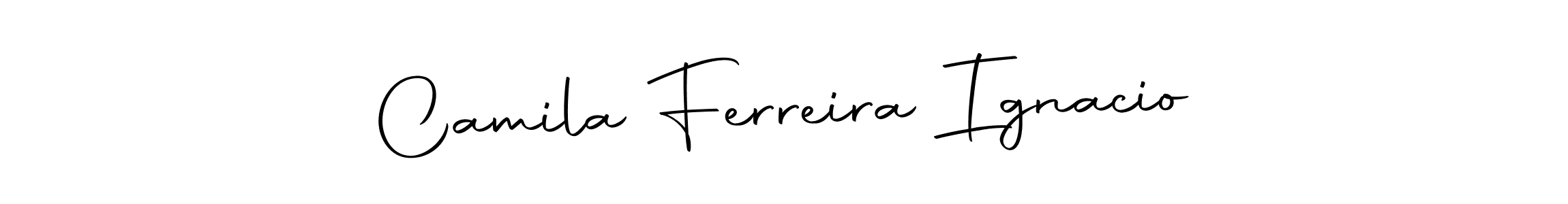 Camila Ferreira Ignacio stylish signature style. Best Handwritten Sign (Autography-DOLnW) for my name. Handwritten Signature Collection Ideas for my name Camila Ferreira Ignacio. Camila Ferreira Ignacio signature style 10 images and pictures png