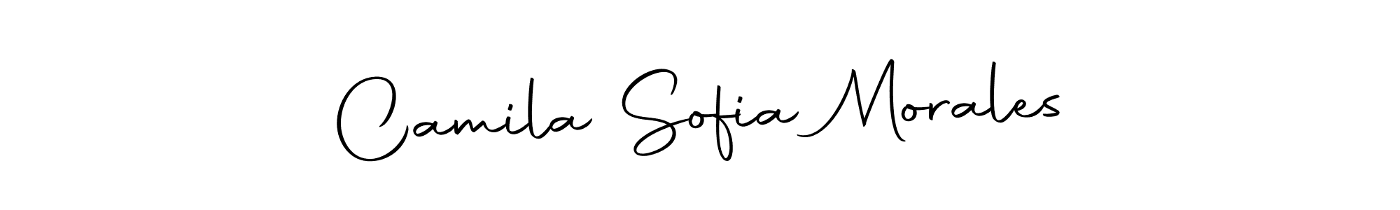 Make a beautiful signature design for name Camila Sofia Morales. With this signature (Autography-DOLnW) style, you can create a handwritten signature for free. Camila Sofia Morales signature style 10 images and pictures png