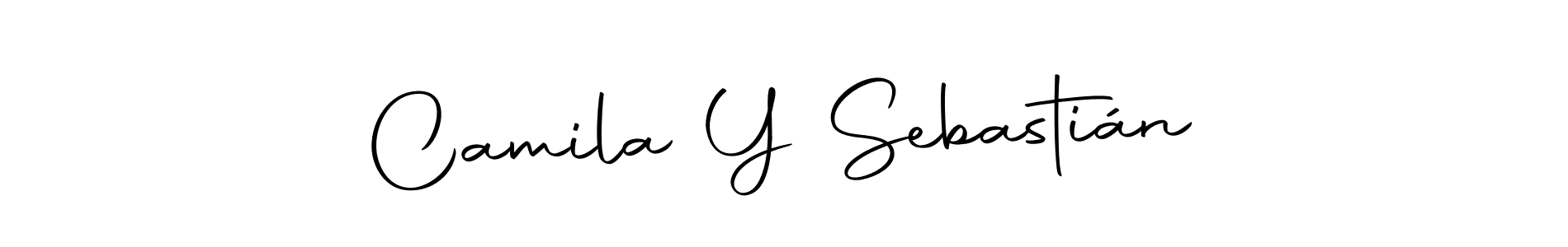 Similarly Autography-DOLnW is the best handwritten signature design. Signature creator online .You can use it as an online autograph creator for name Camila Y Sebastián. Camila Y Sebastián signature style 10 images and pictures png