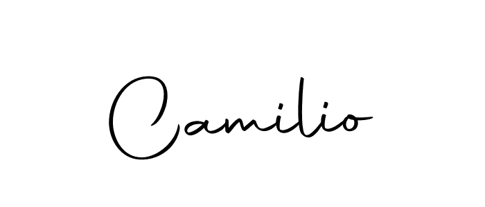 Make a beautiful signature design for name Camilio. With this signature (Autography-DOLnW) style, you can create a handwritten signature for free. Camilio signature style 10 images and pictures png