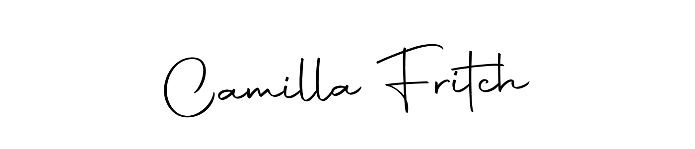Create a beautiful signature design for name Camilla Fritch. With this signature (Autography-DOLnW) fonts, you can make a handwritten signature for free. Camilla Fritch signature style 10 images and pictures png