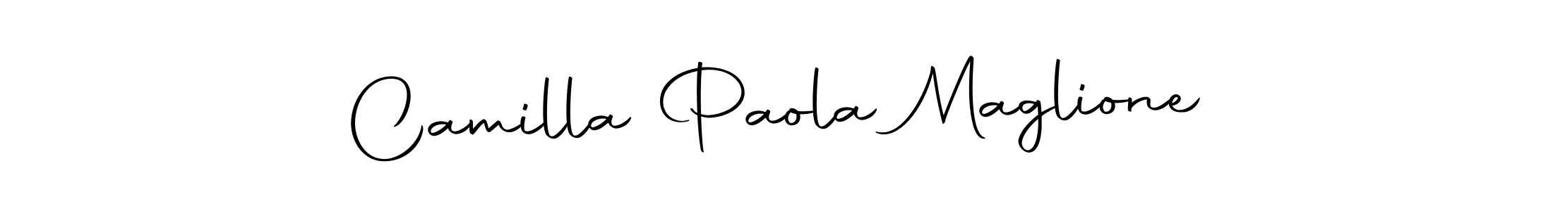 Design your own signature with our free online signature maker. With this signature software, you can create a handwritten (Autography-DOLnW) signature for name Camilla Paola Maglione. Camilla Paola Maglione signature style 10 images and pictures png