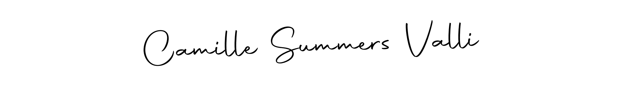 Also we have Camille Summers Valli name is the best signature style. Create professional handwritten signature collection using Autography-DOLnW autograph style. Camille Summers Valli signature style 10 images and pictures png