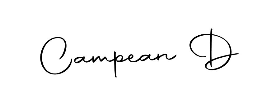 Make a beautiful signature design for name Campean D. With this signature (Autography-DOLnW) style, you can create a handwritten signature for free. Campean D signature style 10 images and pictures png