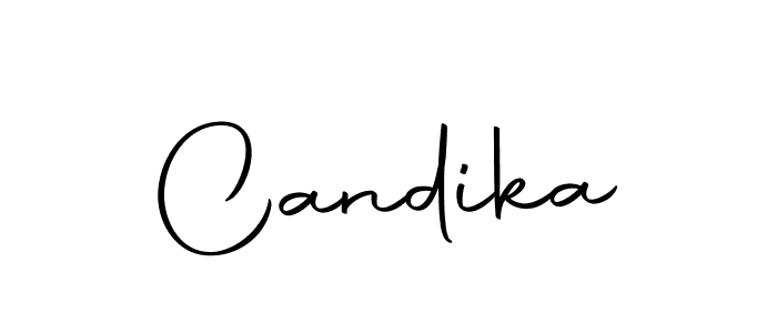 Create a beautiful signature design for name Candika. With this signature (Autography-DOLnW) fonts, you can make a handwritten signature for free. Candika signature style 10 images and pictures png