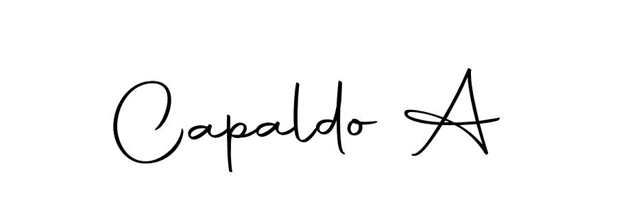 How to make Capaldo A signature? Autography-DOLnW is a professional autograph style. Create handwritten signature for Capaldo A name. Capaldo A signature style 10 images and pictures png